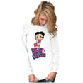thumbnail image 5 of Betty Boop Beat Breast Cancer Ribbon Women's Long Sleeve T Shirt Brisco Brands S, 5 of 5