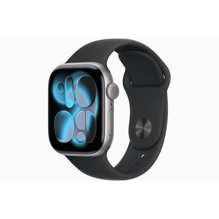 Restored Apple Watch Series 11 - GPS - 42mm Space Gray Aluminum Case with Black Sport Band - M/L (Refurbished)