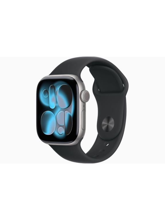 Restored Apple Watch Series 11 - GPS - 46mm Space Gray Aluminum Case with Black Sport Band - S/M