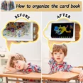 thumbnail image 5 of Trading Card Holder Card Album Binder, Protection Folder Book Collectible Card Album, 4-Pocket with 30-Pages 240-Trading Cards Capacity, Present for Children-AAB1, 5 of 5