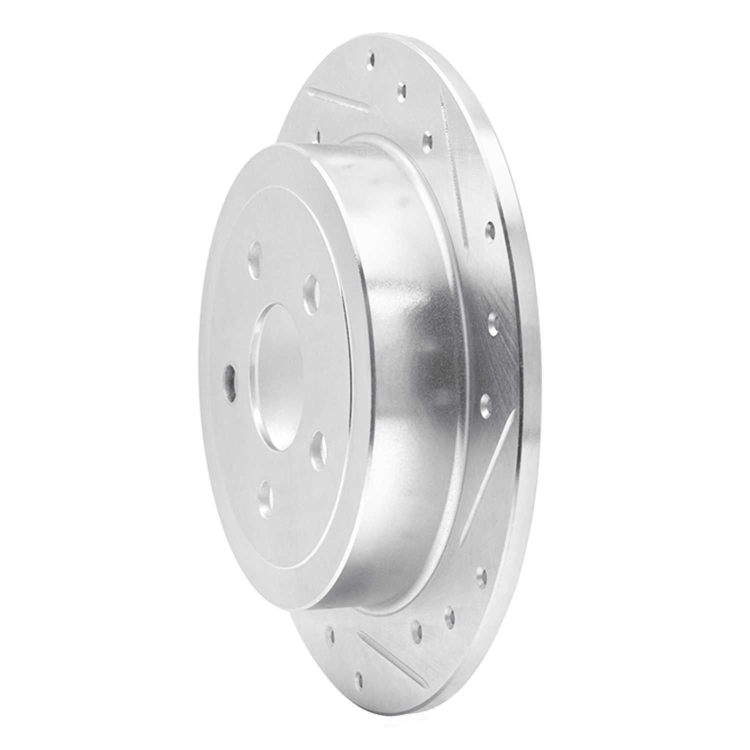 Dynamic Friction Company 631-39011R DFC Brake Rotor - Drilled And Slotted - Silver