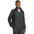 thumbnail image 4 of Sport-Tek Colorblock Raglan Jacket-L (Graphite Grey/ Black), 4 of 6