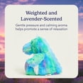thumbnail image 3 of Warmies Junior Microwavable Weighted Stuffed Animal, Lavender-Scented Rainbow Dinosaur Plushie, 0.5 lbs, 3 of 6