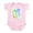 Petal Pink, variant on CafePress - Rainbow Unicorn Infant Bodysuit - Baby Light Bodysuit, Size Newborn - 24 Months