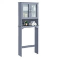 thumbnail image 1 of FullFurnique Toilet Storage Cabinet with 1 Open Shelf, Gray, 1 of 7