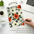 thumbnail image 3 of FORMRS Acrylic Clipboard with Low Profile Clip Standard A4 Letter Size, 12.5" x 9", Large Red Floral Pattern, 3 of 8