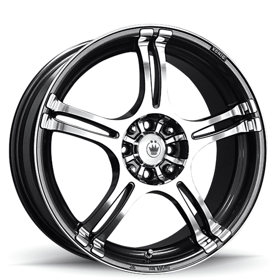 KONIG 48a incident 16x7 40et 73.00mm graphite with machined face wheel