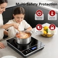 thumbnail image 4 of Portable Induction Cooktop Burner, 1800W Induction Hot Plate with LCD Touch, 20 Cooking Modes & 3-Hour Timer, Child Safety Lock & Auto Shutoff, ETL Certified Electric Stove for Home, Dorm, RV, 4 of 8