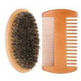 thumbnail image 4 of Double-sided Beard Comb, Pig Bristle Oval Comb, Men's Beard Brush And Comb Set, 4 of 8