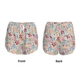 thumbnail image 3 of Rateoe Trendy Floral Design Printed 2 in 1 Women's Workout Shorts for Athletic Gym Running Shorts with Phone Pockets-Small, 3 of 7