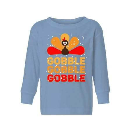 

Awkward Styles Thanksgiving Sweater for Boys Toddler Gobble Gobble Long Sleeve Shirt