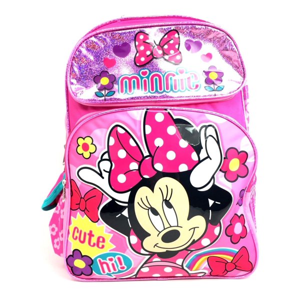 Disney Minnie Mouse Cute Large 16in School Backpack - Walmart.com