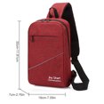 thumbnail image 3 of Men's Sling Bag Splash-proof USB Port Reflective Strip Chest Bag Sling Backpack, 3 of 3