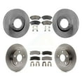 thumbnail image 1 of Transit Auto Front Rear Disc Brake Rotors and Semi-Metallic Pads Kit for Car 2000-2005 Buick LeSabre Pontiac Bonneville K8F-100717, 1 of 11
