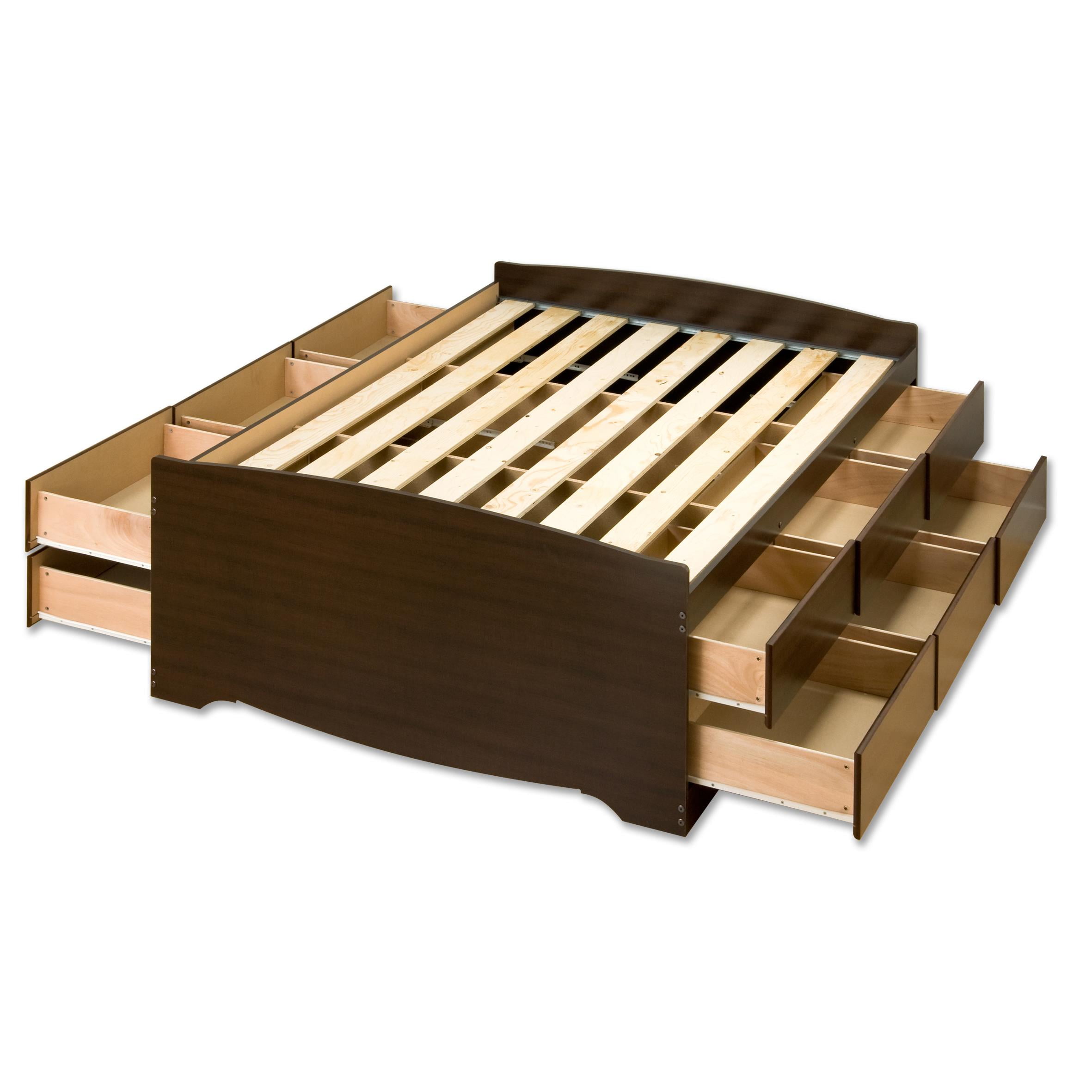 Prepac Sonoma Black Tall Full Platform Storage Bed With 12 Drawers Prepac Sonoma Black Tall Full Platform Storage Bed With 12 Drawers