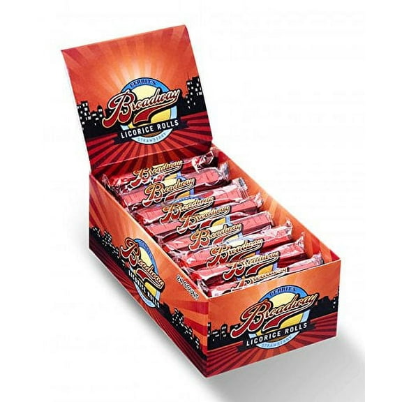 Gerrit's Broadway Licorice Rolls Strawberry 24 Count