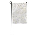 thumbnail image 1 of JSDART Yellow Magic Star Pattern Gold Confetti White Simple Holiday Material Garden Flag Decorative Flag House Banner 28x40 inch, 1 of 2