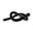 Black, variant on Glass Art Knots Decors Hand Blown Glass Knots Sculptures Glass Knotted Figurine