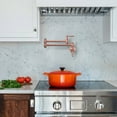 thumbnail image 4 of WOWOW Pot Filler Faucet Copper,Modern Pot Filler Wall Mount Kitchen Folding Faucet 2 Handle with Double Joint Swing Arms Brass Stove Faucet, 4 of 5