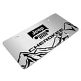 thumbnail image 3 of Jeep Cherokee Rock Mountain Graphic Brush Special Aluminum Metal License Plate, 3 of 6