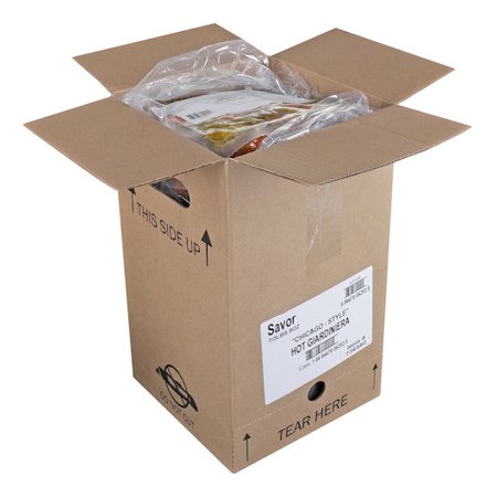 (Price/Case)Savor Imports Chicago Style Hot Giardiniera  56 Ounce  7 per case