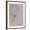 Brown Frame, variant on Art.com Magnolia Line Drawing v2 Gray Crop Art Print by Moira Hershey, 12" x 16"