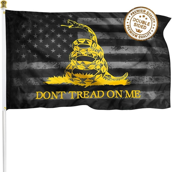 2but Double Sided Don't Tread On Me US Flag Banner Home Yard Garden Decor 3x5Feet