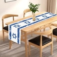 thumbnail image 4 of Jiibva Hexagram Hanukkah Table Runner - Star of David Jewish Menorah Passover Chanukah Holiday Table Decoration for Kitchen Dining Home Party Decor, 4 of 7