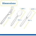 thumbnail image 6 of PLASTICPRO Clear Heavyweight Plastic Silverware Disposable Cutlery Set with Forks, Spoons & Knives, 360-Pack, 6 of 9