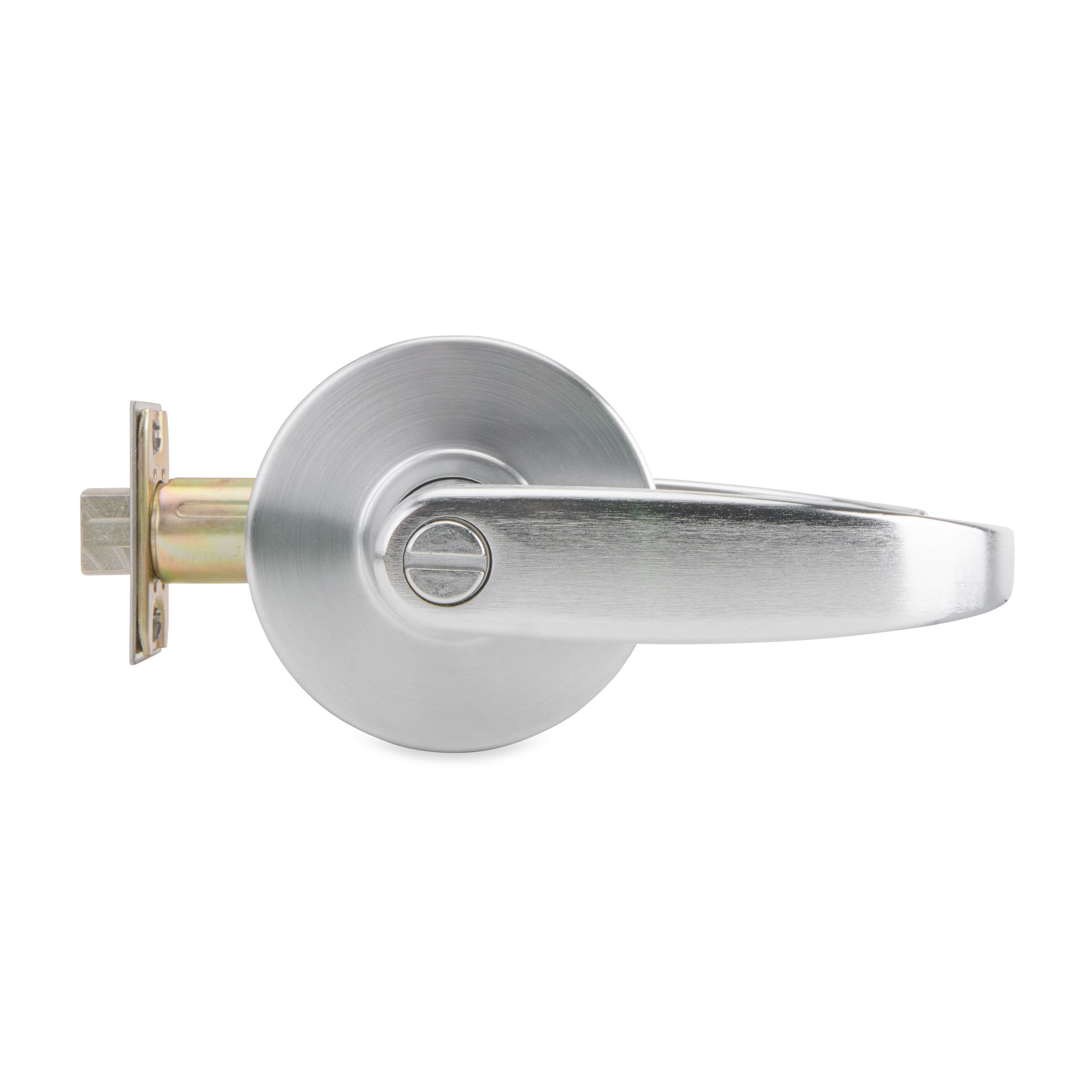 Global Door Controls GAL Commercial Lever Handle Grade Passage Room  Function in Satin Chrome Finish