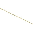thumbnail image 4 of 10K Yellow Gold 1mm Diamond Cut Beaded Chain Fancy Italian Necklace 20 Inch, 4 of 7