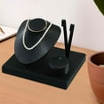 thumbnail image 6 of Segolike Jewelry Display Set Elegant Necklace Bust Holder for Vanity Woman Trade Show Black, 6 of 8