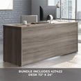 thumbnail image 4 of UrbanPro Engineered Wood 72"x24" Desk with Hutch Bundle in Hudson Elm / Brown, 4 of 12
