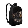 thumbnail image 2 of KUIFORTI Kids Girls Boys Schoolbag Ergonomic Backpack 17 Inch Students School Stationery Bag for Teens Children Toddlers,Horse Print, 2 of 6