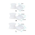 thumbnail image 2 of 1 Par Separadores Dedos Silicona Separadores Dedos Superpuestos Corrector Hallux (S), 2 of 9