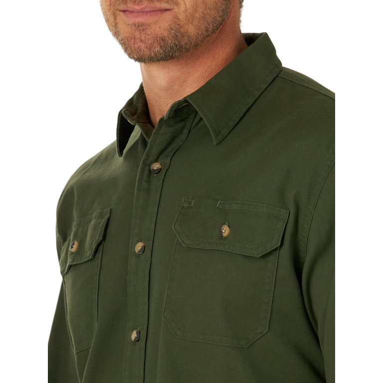 Wrangler® Men's Epic Soft™ Flex Twill Shirt Pacific