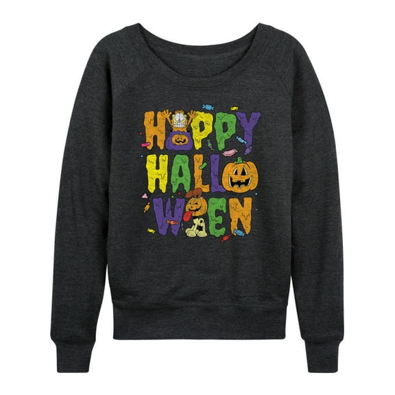 Garfield - Happy Halloween Icons - Women's Lightweight French Terry Long Sleeve Shirt
