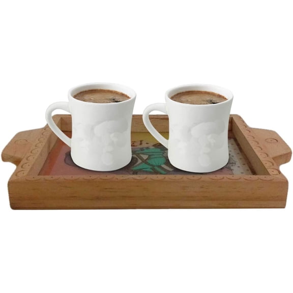 India Meets India Handicraft Wooden Serving Tray Serving Platter, Best Gifting, Made By Awarded Indian Artisan