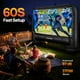 thumbnail image 2 of Pantalla de proyector inflable VIVOHOME de 17 pies con bolsa de transporte, 2 of 7