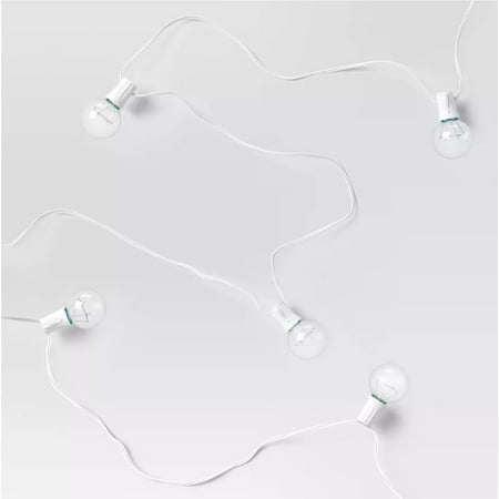 Room Essentials 20ct Incandescent String Lights - Clear with White Cable
