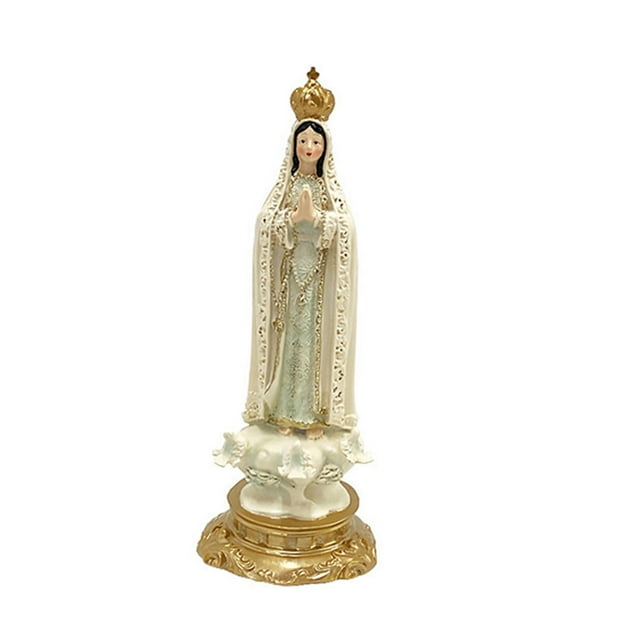 veasfak Our Lady of Fatima Figure Collection Crafts Chapel Gift Religious Decoration beige