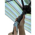 thumbnail image 5 of SYNGAR Outdoor Patio Table Umbrella, 8.6ft UV Protection/Rainproof Umbrella w/Large Canopy, Patio Umbrella with 6 Sturdy Ribs, Push Button Tilt & Crank, for Backyard Poolside Lawn Garden, Blue, D216, 5 of 9