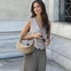 thumbnail image 2 of Bolso de hombro BOSTANTEN Crescent de piel vegana caqui Small, 2 of 8