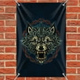 thumbnail image 2 of Fenrir Fierce Snarling Wolf In Chains Norse Mythology Home Business Office Sign, 2 of 3