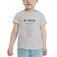 thumbnail image 2 of Hi Daddy I Cant Wait To Meet You! Cute Toddler Tshirts for Boys Girls (Gray, 4T), 2 of 5
