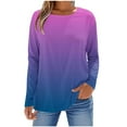 thumbnail image 1 of Enjoytime Blouses Décontractées Habillées pour Femmes Imprimé Manches Longues Col Rond Hauts Affaires Dames Automne Chemise de Travail Tendance, 1 of 5