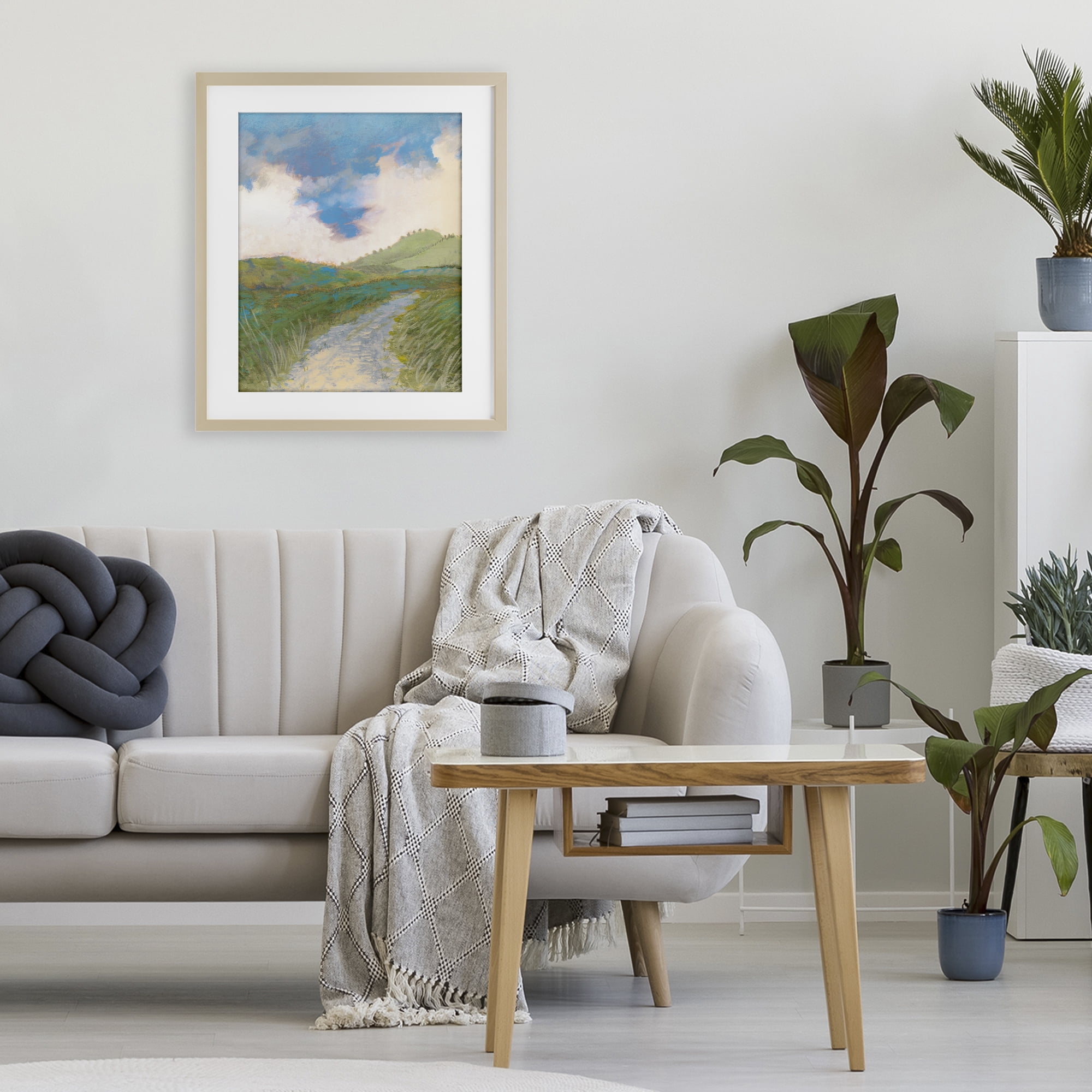 Stupell Industries Windy Path Impression Birch Framed Print Under Glass, design by Dan Meneely