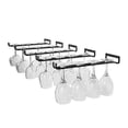 thumbnail image 1 of 5 Pcs Stemware Wine Glass Storage Rack,Wall Mountable Kitchen Storage Rack ,Black,11 Inch / 30cm, 1 of 5