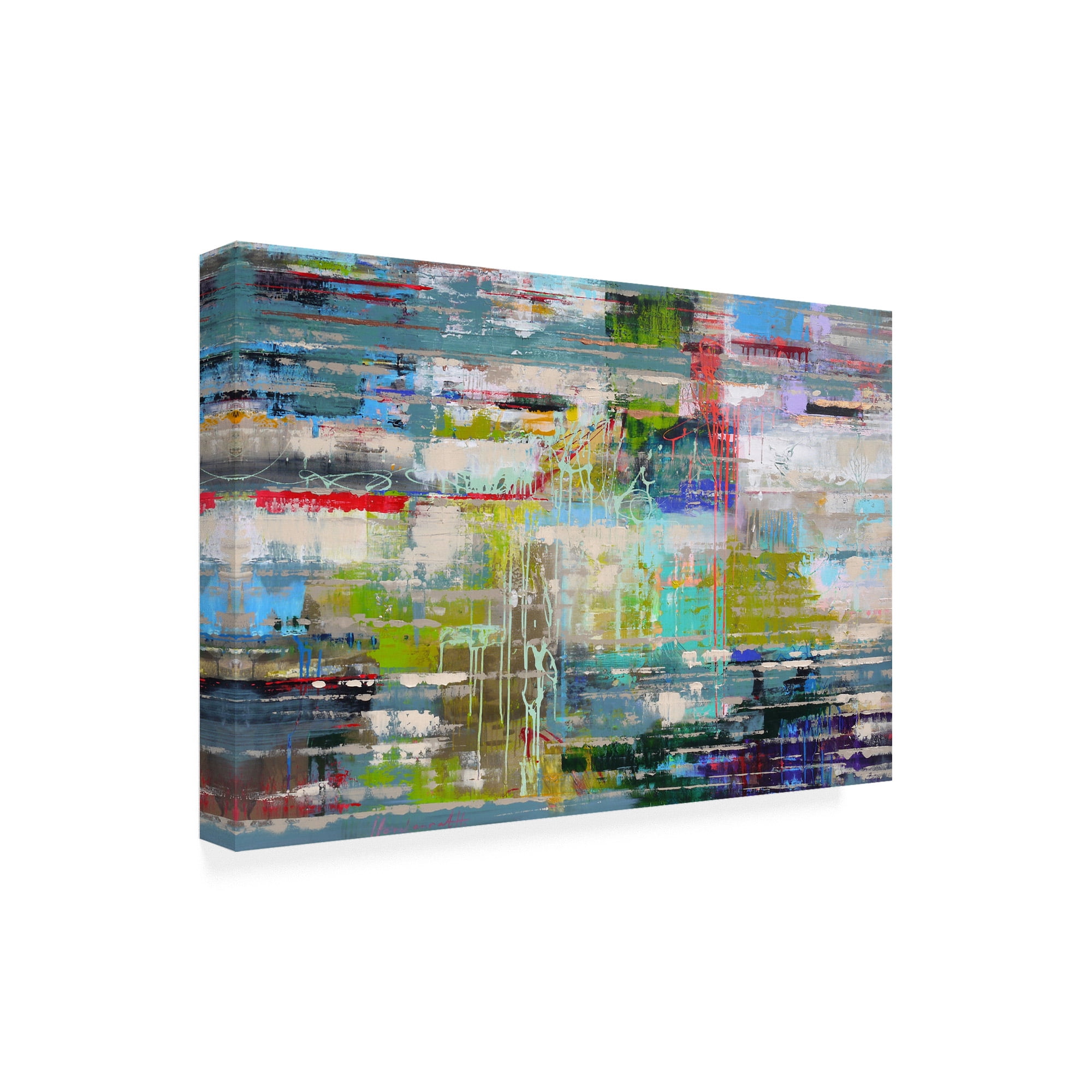 Trademark Fine Art 'Thoughts Abstract' Canvas Art by Ingeborg Herckenrat