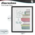 thumbnail image 4 of Stupell Industries Scandinavian Stay Home & Read Black Framed Print Under Glass, 13 x 16, by Seven Trees Design, 4 of 8